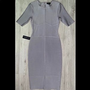 Mariam Anna Barska Lavender Body Con Dress Size S